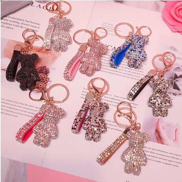diamond bear car keychain bag pendant blingbling key chains ladies high-end grab machine boutique gift doll 8 colors dhl
diamond bear car keychain bag pendant blingbling key chains ladies high-end grab machine boutique gift doll 8 colors dhl