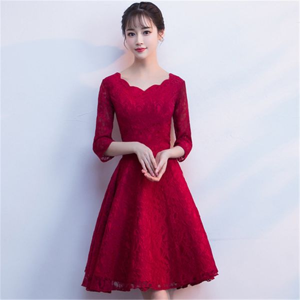 plus size 3xl elegant qipao bridal wedding party dress exquisite lace cheongsam evening formal gown flare sleeve vestidos, Red
plus size 3xl elegant qipao bridal wedding party dress exquisite lace cheongsam evening formal gown flare sleeve vestidos, Red