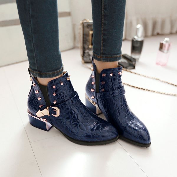 fashion ankle boot snake print buckle rivet high heels short boots pointed toe autumn boots shoes winter woman shoe botas mujer, Black
fashion ankle boot snake print buckle rivet high heels short boots pointed toe autumn boots shoes winter woman shoe botas mujer, Black