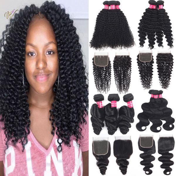 peruvian virgin hair bundles with lace closure deep wave kinky curly hair extensions unprocessed human hair weaves bundles with lace closure, Black;brown
peruvian virgin hair bundles with lace closure deep wave kinky curly hair extensions unprocessed human hair weaves bundles with lace closure, Black;brown