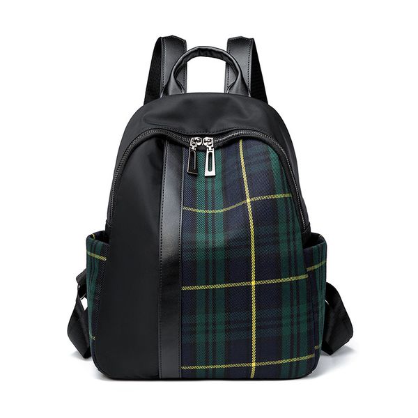 contrast plaid backpack women's new autumn 2020 south korean versatile large capacity oxford cloth backpack travel bag 
contrast plaid backpack women's new autumn 2020 south korean versatile large capacity oxford cloth backpack travel bag