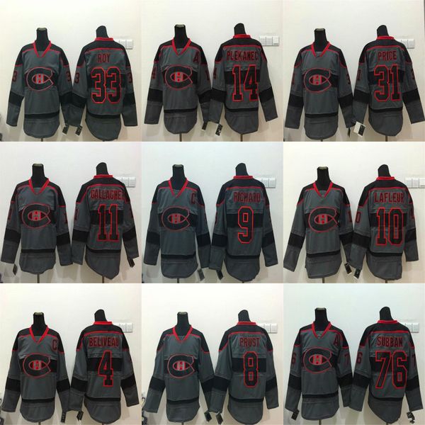 montreal canadiens charcoal gray jerseys 76 p.k subban 10 guy lafleur 33 patrick roy 4 jean beliveau 11 brendan gallagher hockey jersey, Black;red 
montreal canadiens charcoal gray jerseys 76 p.k subban 10 guy lafleur 33 patrick roy 4 jean beliveau 11 brendan gallagher hockey jersey, Black;red