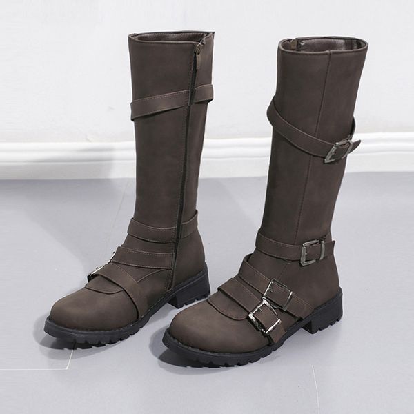sagace 2019 new autumn winter women boots knee high boots buckle winter roman motorcycle long shoes aug12, Black
sagace 2019 new autumn winter women boots knee high boots buckle winter roman motorcycle long shoes aug12, Black
