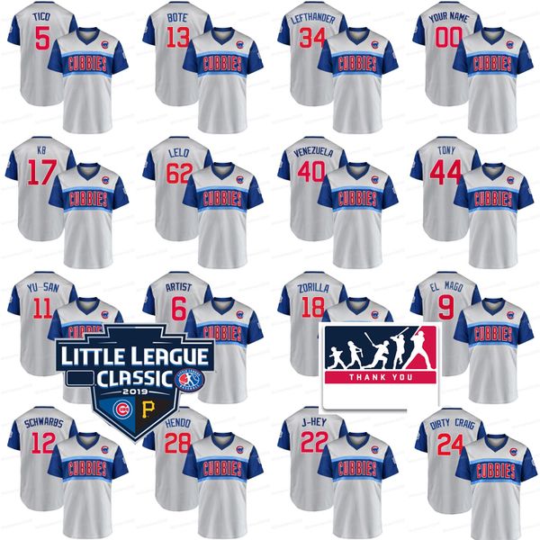 44 anthony rizzo 2019 little league cla ic chicago cubbie cub jer ey ca tellano javier baez kri bryant heyward contrera craig kimbrel
44 anthony rizzo 2019 little league cla ic chicago cubbie cub jer ey ca tellano javier baez kri bryant heyward contrera craig kimbrel
