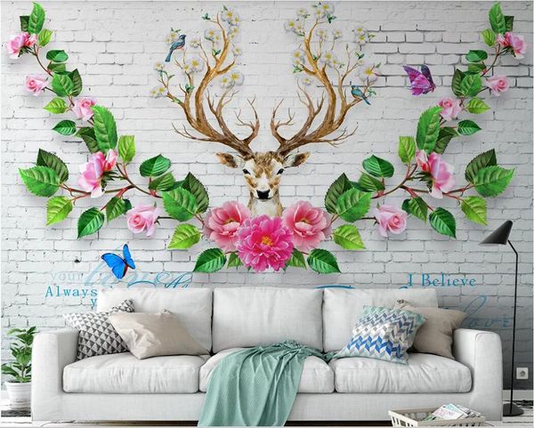 3d room wallpaper custom p modern fresh 3d white brick wall elk rose peony background wall home improvement art canvas pictures
3d room wallpaper custom p modern fresh 3d white brick wall elk rose peony background wall home improvement art canvas pictures