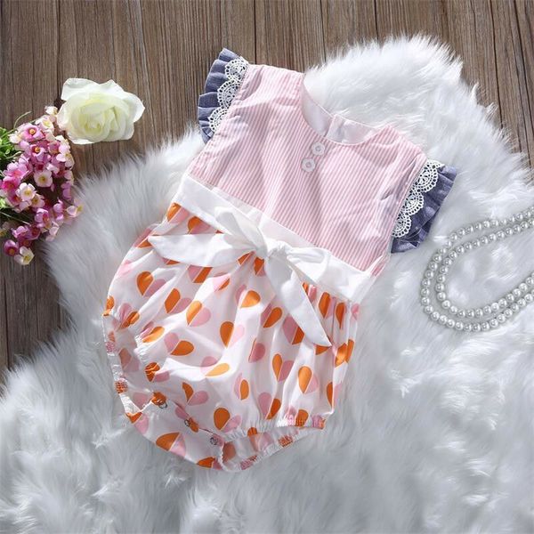 2019 new brand striped short sleeve newborn infant baby girl lace romper jumpsuit clothes outfits 0-12, White
2019 new brand striped short sleeve newborn infant baby girl lace romper jumpsuit clothes outfits 0-12, White