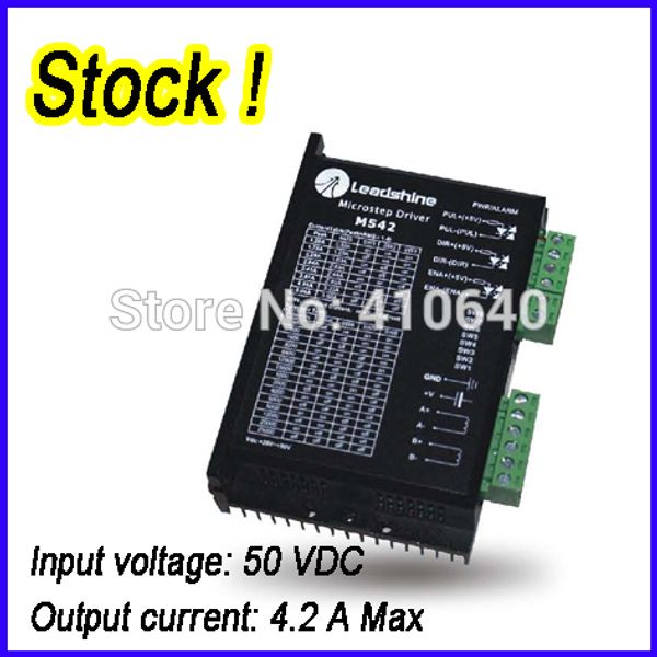 leadshine m542 2 phase analog stepper motor drive max input 50 vdc output 4.2a in stock ing
leadshine m542 2 phase analog stepper motor drive max input 50 vdc output 4.2a in stock ing