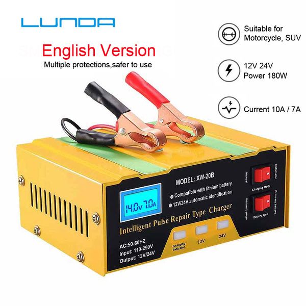 autoleader car battery charger 12v/24v motorcycle battery pure copper smart repair charger for full automatic charging
autoleader car battery charger 12v/24v motorcycle battery pure copper smart repair charger for full automatic charging