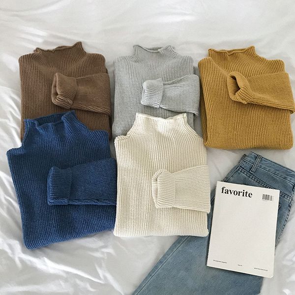 casual turtleneck thicken knitted sweater women jumpers long sleeve knitted 2019 winter sweater pullover female, White;black
casual turtleneck thicken knitted sweater women jumpers long sleeve knitted 2019 winter sweater pullover female, White;black