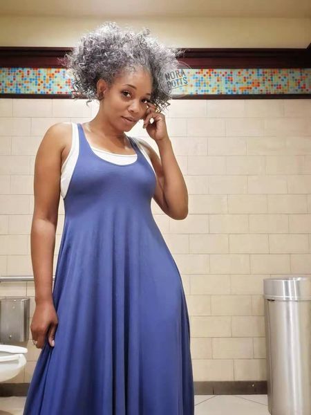 women grey hair ponytail extension silver grey afro bun or puff kinky curly drawstring human hair ponytails clip in real hair sale, Black
women grey hair ponytail extension silver grey afro bun or puff kinky curly drawstring human hair ponytails clip in real hair sale, Black