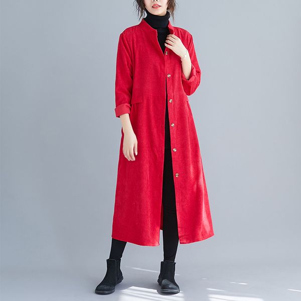women's trench coats autumn winter women big yards literary long-sleeved pure color female long sleeve coat loose casual, Tan;black
women's trench coats autumn winter women big yards literary long-sleeved pure color female long sleeve coat loose casual, Tan;black