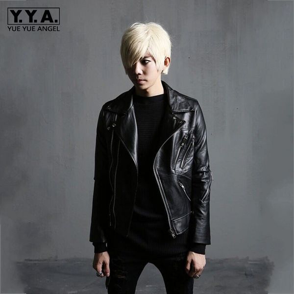 fashion mens slim fit pu leather jacket motorcycle biker windproof short coat black personality punk style outwear male jackets
fashion mens slim fit pu leather jacket motorcycle biker windproof short coat black personality punk style outwear male jackets