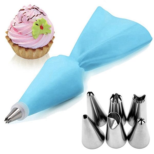 jeyl 8pcs/set kitchen accessories icing piping cream pastry bag + 6x stainless steel nozzle set diy cake decorating other bakeware
jeyl 8pcs/set kitchen accessories icing piping cream pastry bag + 6x stainless steel nozzle set diy cake decorating other bakeware