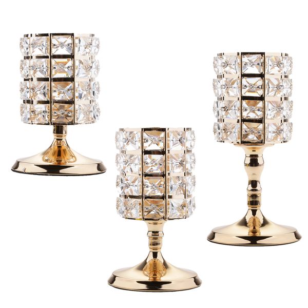 3 pieces home decorative crystal votive candle holder zinc alloy stands candlestick wedding centerpieces decor ornaments
3 pieces home decorative crystal votive candle holder zinc alloy stands candlestick wedding centerpieces decor ornaments
