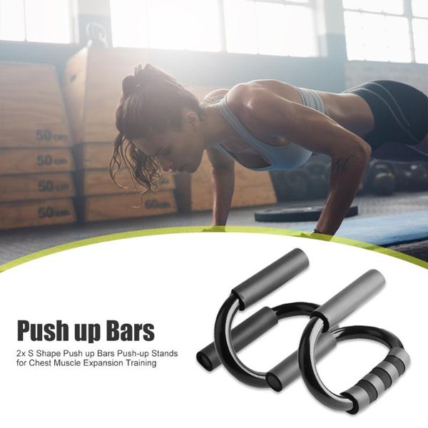 2pcs black color s-shaped push up bars non-slip push-up stands for abdominal chest muscle expansion fitness training
2pcs black color s-shaped push up bars non-slip push-up stands for abdominal chest muscle expansion fitness training