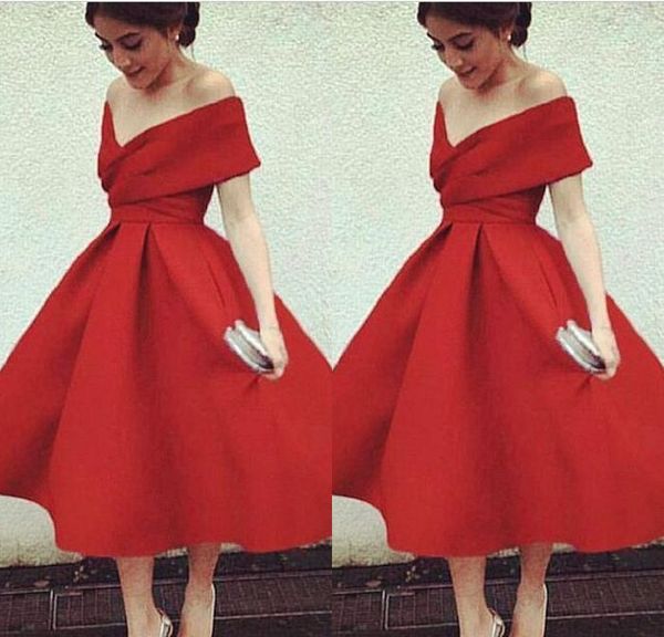 Новое Поступление A Line Off The Shoulder Длина Чая Красный Платья Ruched Короткие Дешевые Homeco
Новое Поступление A Line Off The Shoulder Длина Чая Красный Платья Ruched Короткие Дешевые Homeco