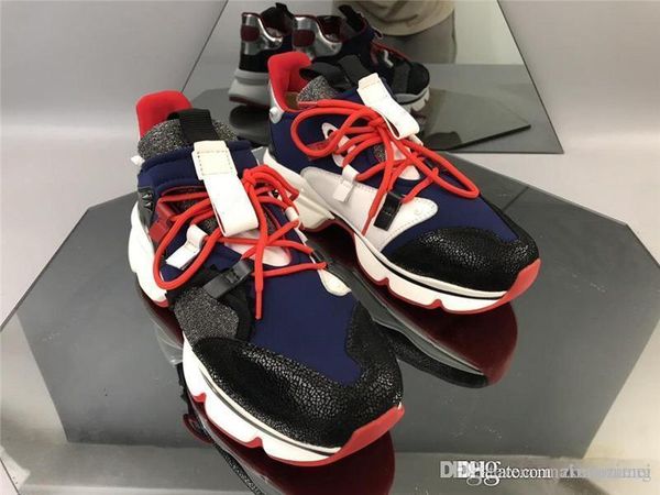 christians loubo red neoprene runner sneakers new sneaker with original box, Blue;gray
christians loubo red neoprene runner sneakers new sneaker with original box, Blue;gray