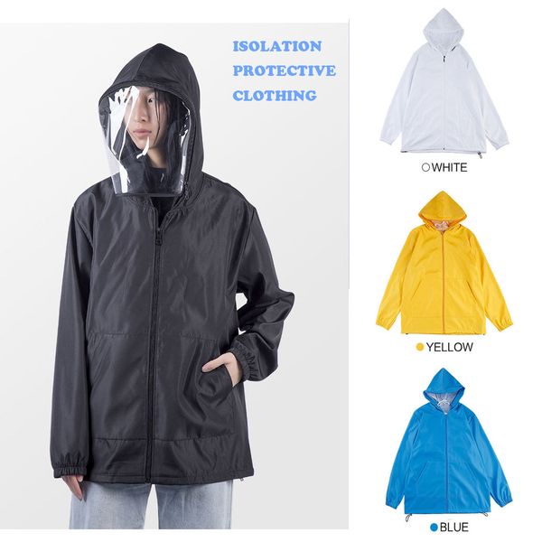 spot civil protective clothing, isolation clothing, hood with mask, breathable, light dust-proof clothing, anti droplet, anti epidemic cloth, Black;brown
spot civil protective clothing, isolation clothing, hood with mask, breathable, light dust-proof clothing, anti droplet, anti epidemic cloth, Black;brown