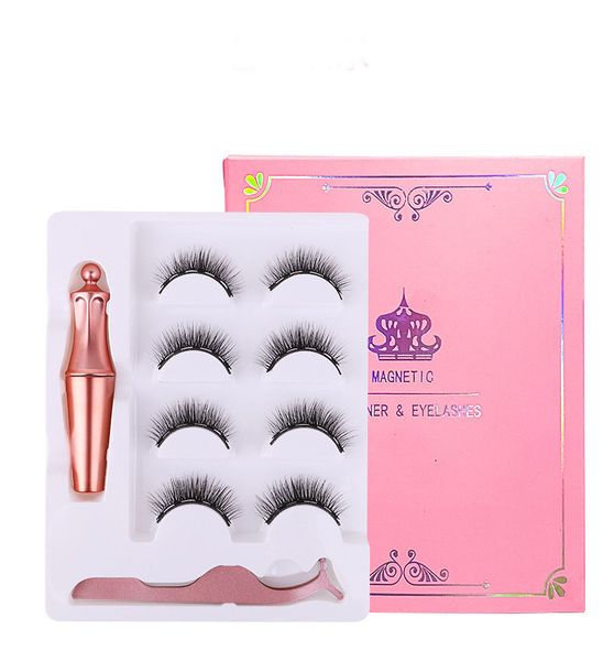 professional five magnets eyelashes 4 pairs set handmade reusable fake lashes with liquid eyeliner glue-drop shipping eyelash extension
professional five magnets eyelashes 4 pairs set handmade reusable fake lashes with liquid eyeliner glue-drop shipping eyelash extension