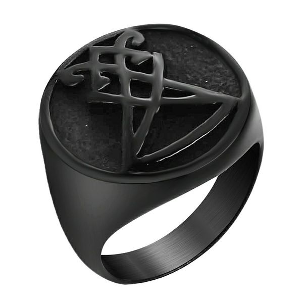 mens stainless steel ring sigil of lucifer seal of satan symbol ring jewelry for man punk polished anillo de los hombres gift, Golden;silver
mens stainless steel ring sigil of lucifer seal of satan symbol ring jewelry for man punk polished anillo de los hombres gift, Golden;silver