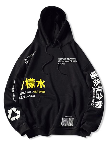 zaful new large size spring sweatshirts men hooded hip hop chinese lemonade production label letter print kangaroo pocket hoodie, Black
zaful new large size spring sweatshirts men hooded hip hop chinese lemonade production label letter print kangaroo pocket hoodie, Black