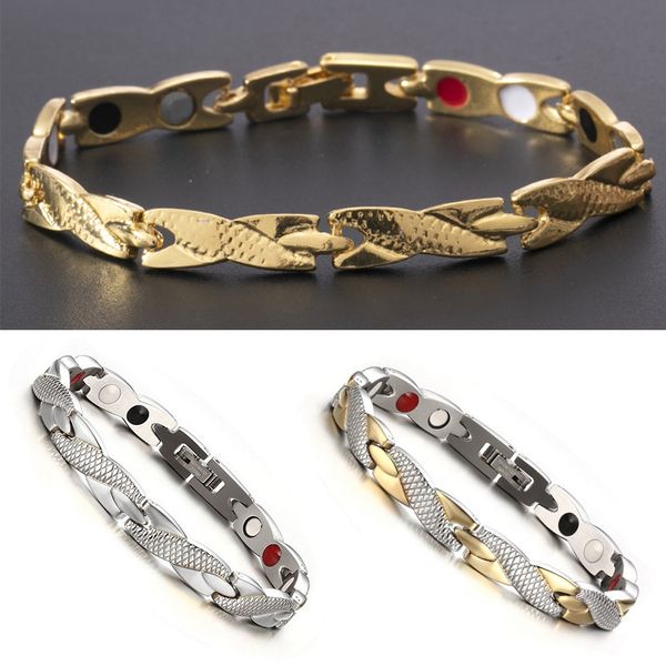 twisted healthy magnetic bracelet for women power therapy magnets bracelet cuff bangle men health care jewelry, Golden;silver
twisted healthy magnetic bracelet for women power therapy magnets bracelet cuff bangle men health care jewelry, Golden;silver