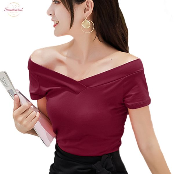 2020 summer women tshirt casual short sleeve off shoulder feather solid t shirt slash neck loose elasticity, White
2020 summer women tshirt casual short sleeve off shoulder feather solid t shirt slash neck loose elasticity, White