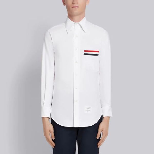 new arrived enlarged grosgrain cuff oxford shirt and grosgrain pocket trim oxford shirt long sleeve white shirt, White;black
new arrived enlarged grosgrain cuff oxford shirt and grosgrain pocket trim oxford shirt long sleeve white shirt, White;black
