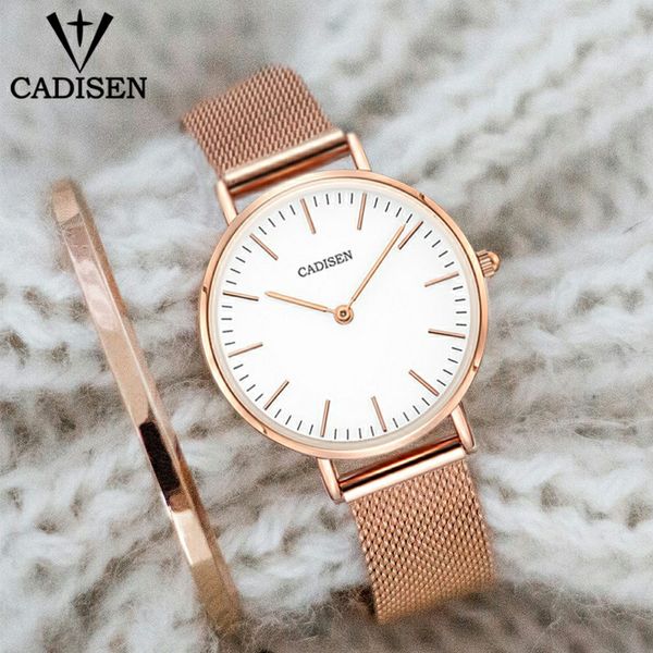 cadisen fashion luxury women quartz watch 32mm ultrathin ladies waterproof lady dress watch stainless steel send bracelet, Slivery;brown
cadisen fashion luxury women quartz watch 32mm ultrathin ladies waterproof lady dress watch stainless steel send bracelet, Slivery;brown