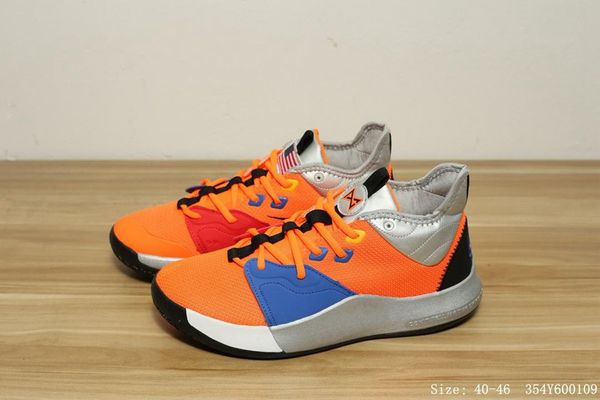 High Quality Athletic Mens PG 3 NASA Orange Black White Multi Color Basketbal Shoes Man Paul George 3 Running Shoes Come With Box
High Quality Athletic Mens PG 3 NASA Orange Black White Multi Color Basketbal Shoes Man Paul George 3 Running Shoes Come With Box