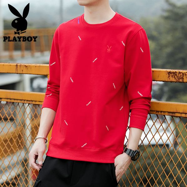 playboy new solid color long sleeve pullover sleeve letter printing men's sweatshirts red white sweatshirts size 4xl,pb6039, Black
playboy new solid color long sleeve pullover sleeve letter printing men's sweatshirts red white sweatshirts size 4xl,pb6039, Black