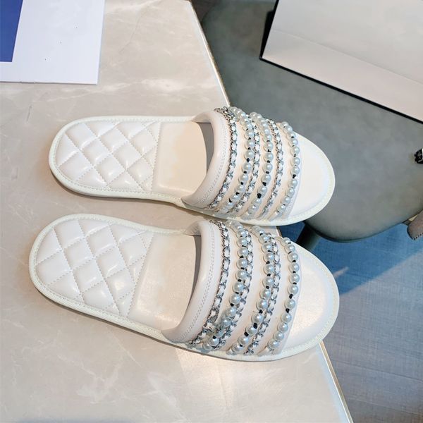 adorable elegant beaded pearl chain slides white cowskin real leather designer sandals beach shoes luxury women designer shoes size 35 to 40, Black
adorable elegant beaded pearl chain slides white cowskin real leather designer sandals beach shoes luxury women designer shoes size 35 to 40, Black