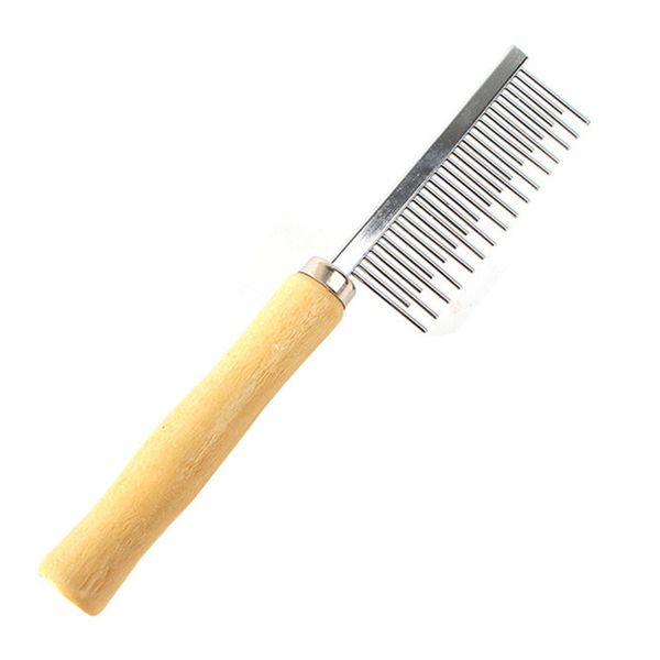 pet cat stainless steel comb with soft wooden handle puppy dog cat grooming accessories double-sided hair comb rake trimmer tool
pet cat stainless steel comb with soft wooden handle puppy dog cat grooming accessories double-sided hair comb rake trimmer tool