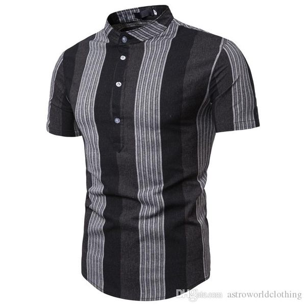 mens конструктора polos мода полосатый печатается с коротким рукавом топы повседневная stand collar summer polos, White;black 
mens конструктора polos мода полосатый печатается с коротким рукавом топы повседневная stand collar summer polos, White;black