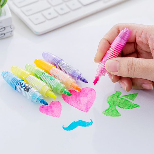 colored highlighter kawaii mini 6 color tag cute outdoor convenience highlighter office supplies school stationery, Black;red
colored highlighter kawaii mini 6 color tag cute outdoor convenience highlighter office supplies school stationery, Black;red