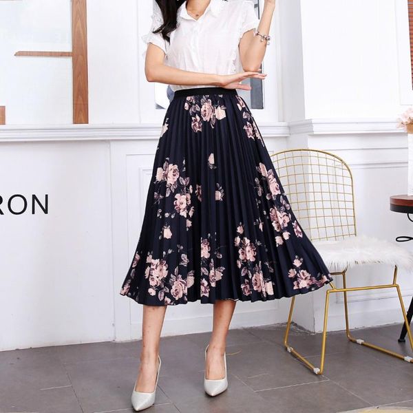 summer skirts womens 2020 new fashion printed empire high waist elastic floral midi skirt european high street style big swing, Black
summer skirts womens 2020 new fashion printed empire high waist elastic floral midi skirt european high street style big swing, Black