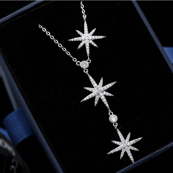 lzx new 3pcs star design choker necklace white gold color cubic zirconia crystal adjustable necklaces pendants for women jewelry, Silver
lzx new 3pcs star design choker necklace white gold color cubic zirconia crystal adjustable necklaces pendants for women jewelry, Silver