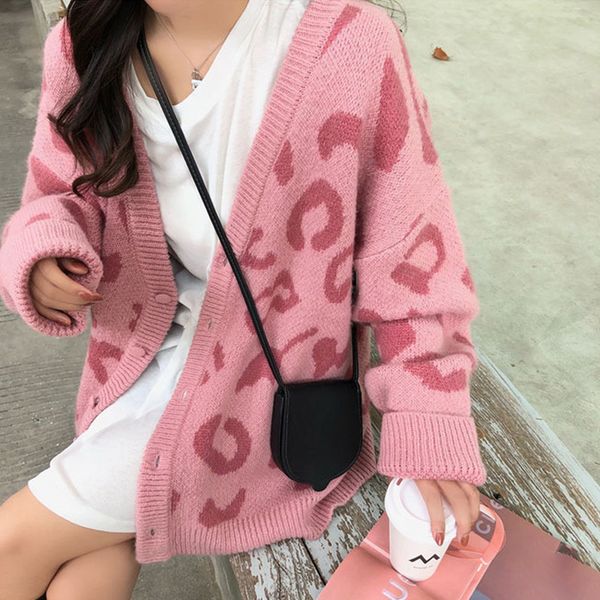 casual female cardigan leopard women's clothing 2020 knit sweater cardigans for women puff sleeve loose jacket coat ropa mujer, White
casual female cardigan leopard women's clothing 2020 knit sweater cardigans for women puff sleeve loose jacket coat ropa mujer, White