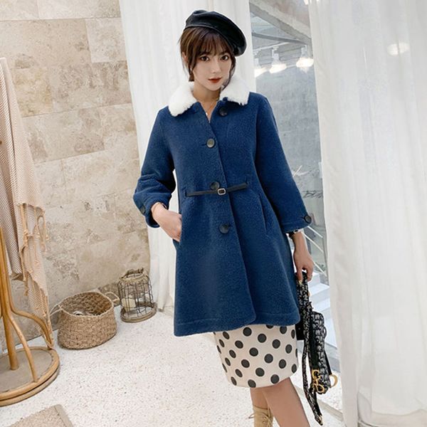 smpevrg winter new women coat turn-down collar seven-quarter sleeve coat women cardigan overcoat thick warn oat waist jacket, Black
smpevrg winter new women coat turn-down collar seven-quarter sleeve coat women cardigan overcoat thick warn oat waist jacket, Black