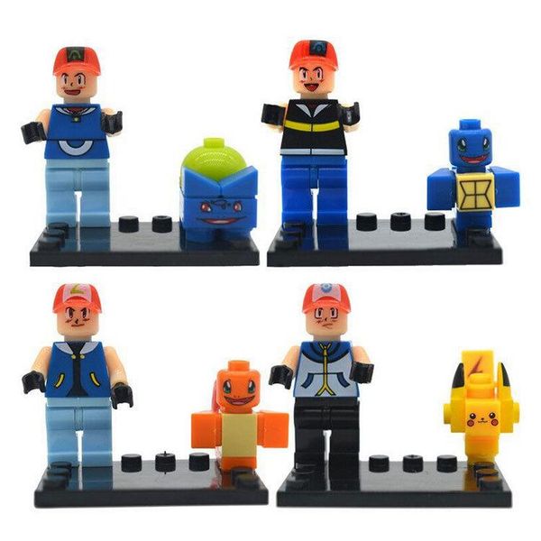 4pcs/set children's intelligence creative toys assembled small particles cartoon series pikachujini tortoise building blocks
4pcs/set children's intelligence creative toys assembled small particles cartoon series pikachujini tortoise building blocks