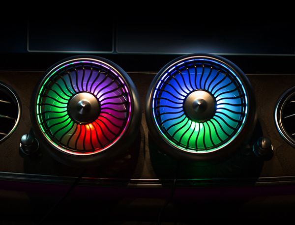 car fan with gradient color strengthen air conditioning cool down the in-car temperature in the summer
car fan with gradient color strengthen air conditioning cool down the in-car temperature in the summer