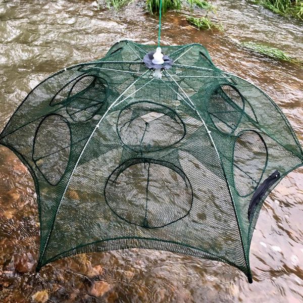 new folded portable 4-20 holes automatic fishing shrimp trap fishing net fish shrimp minnow crab baits cast mesh trap
new folded portable 4-20 holes automatic fishing shrimp trap fishing net fish shrimp minnow crab baits cast mesh trap
