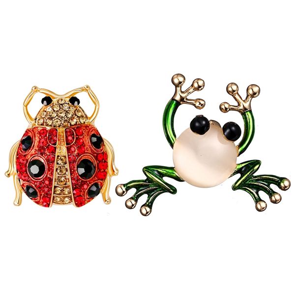 2 pcs animal brooches women jewelry brooch bijouterie jewelry gifts decorative brooches pins, 2.7x2.9cm & 3.3x3.8cm, Slivery;golden
2 pcs animal brooches women jewelry brooch bijouterie jewelry gifts decorative brooches pins, 2.7x2.9cm & 3.3x3.8cm, Slivery;golden