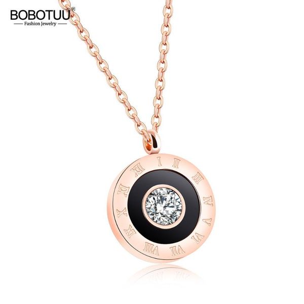 chokers bobotuu rose gold cz crystal roman numeral pendant necklace for women stainless steel link chain black acrylic bn19106, Golden;silver
chokers bobotuu rose gold cz crystal roman numeral pendant necklace for women stainless steel link chain black acrylic bn19106, Golden;silver