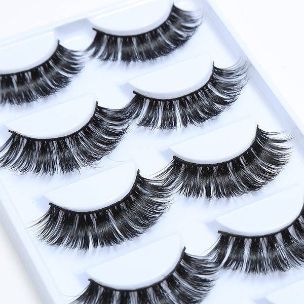 5 pairs natural false eyelashes thick 3d mink lashes long black soft mink eyelashes makeup eyelash extension faux lashes
5 pairs natural false eyelashes thick 3d mink lashes long black soft mink eyelashes makeup eyelash extension faux lashes