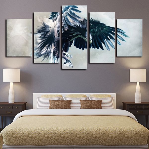 5 panels large size beautiful eagle animal artworks giclee modern canvas wall art home wall decor abstract poster canvas print oil painting
5 panels large size beautiful eagle animal artworks giclee modern canvas wall art home wall decor abstract poster canvas print oil painting