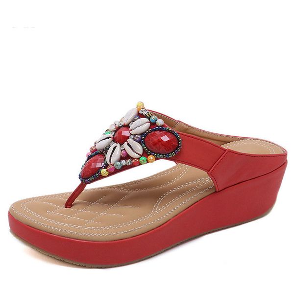 new ethnic style bohemian beaded slope with large size 35-42 sandals comfortable shoes woman sandals heel heigt, Black
new ethnic style bohemian beaded slope with large size 35-42 sandals comfortable shoes woman sandals heel heigt, Black