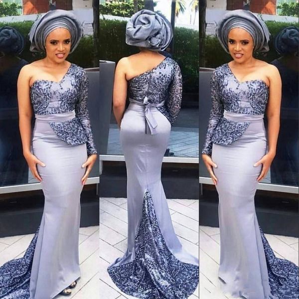 2020 new mermaid one shoulder long sleeve aso ebi sweep train satin lace applique sash abendkleider party evening dress 1480, Black;red
2020 new mermaid one shoulder long sleeve aso ebi sweep train satin lace applique sash abendkleider party evening dress 1480, Black;red
