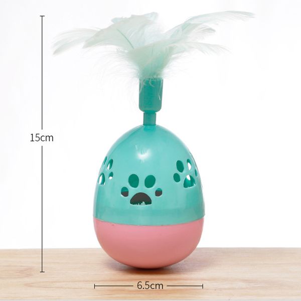 interactive funny pet cat play toys tumbler ball toy hollow cat footprints teaser wobble toy with feather
interactive funny pet cat play toys tumbler ball toy hollow cat footprints teaser wobble toy with feather