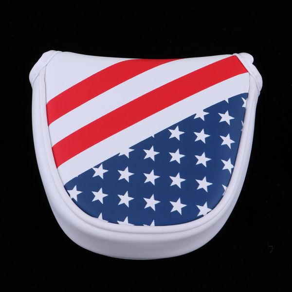 semicircle golf mallet putter head cover with magnetic closure - premium & waterproof pu, universal fit for most center shaft clubs
semicircle golf mallet putter head cover with magnetic closure - premium & waterproof pu, universal fit for most center shaft clubs